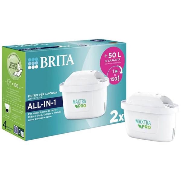 Brita Maxtra Pro 2 filter ALL IN 1 4006387122287 Vit filterpatron Vit