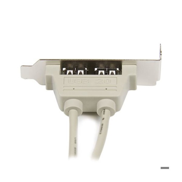 USB 2.0 - STARTECH.COM - 2 USB A - Pieni koko - IDC 5 päätä - Elinikäinen takuu Harmaa, Metallinen