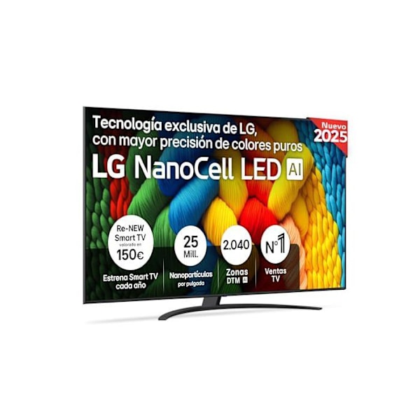 TV NanoCell - LG - 86NANO81A6A - 217 cm - 4K UHD - Smart TV