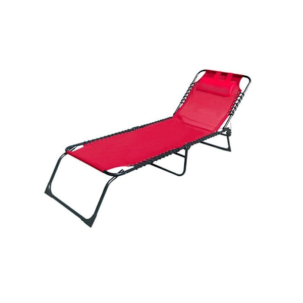 Brun hopfällbar loungestol | Trädgårdsstol utomhus 190 x 27 x 58 cm | Utomhusfällbara fåtöljer - Marbueno