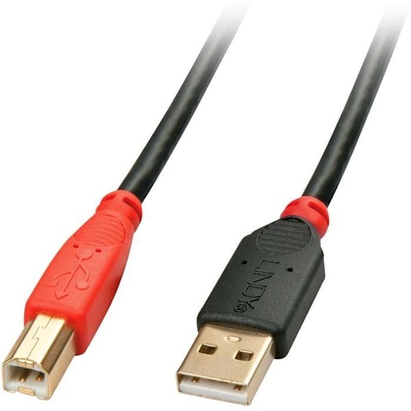 Aktiv USB 2.0 A/B forlængerkabel 15m