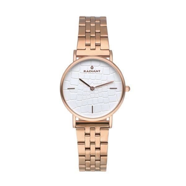 Klocka - RADIANT - COCO 32MM WHITE DIAL IPRG SS BAND - Kvarts - Stål - Vit - Chic - Kvinna - Löpning Vit