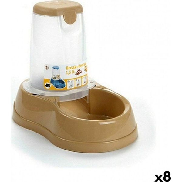 NC Matt för Hundar Stefanplast Beige Plastik 1,5L 18,5 X 22,5 X 29 Cm (8 Enheter)