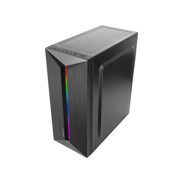 Mars Gaming Mc-blaze ATX PC-kotelo FRGB-ventilaattorilla, 80 mm etu LED RGB-nauha musta
