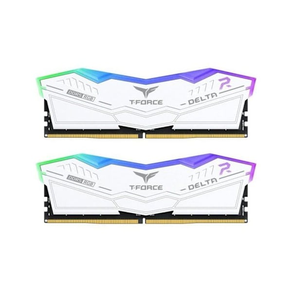 Team Group T-Force Delta RGB DDR5 Vit 6400MHz 32GB 2x16GB CL32 Dual AMD EXPO och Intel XMP Vit