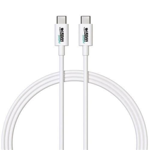 PC Urban Factory CHARGEUR 100 W USB-C GAN ECO - YSTÄVÄLLINEN LATAUSLAITE JA KAAPELI Vit