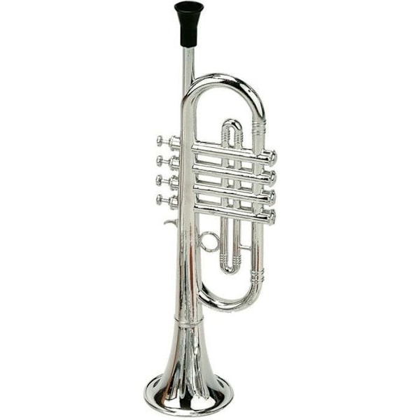 REIG Trompet - Metallic - 4 ventiler Silvergrå och svart