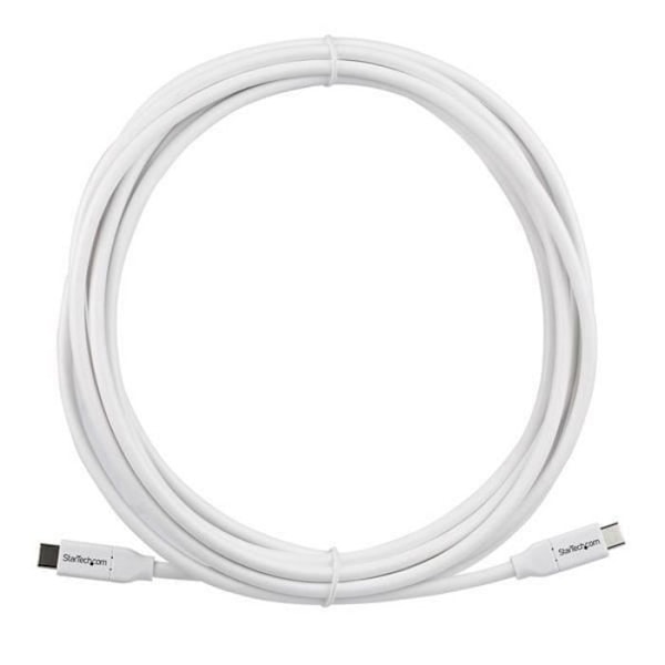 4 m USB-C till USB-C-kabel med 5A strömförsörjning - STARTECH - Vit - Synkronisera och ladda