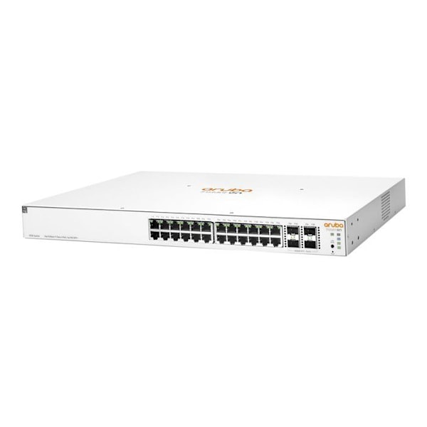 - Hewlett Packard Enterprise - HPE Aruba Instant On 1930 24G Class4 PoE 4SFP/SFP+ 195W Switch - switch - 28 portar - Managed - MB
