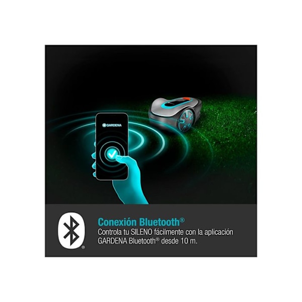 Robotplæneklipper - GARDENA - 15201-34 - Stille - Bluetooth - 250m²