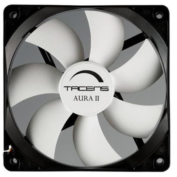 Ventilator - TACENS - Aura II 12cm - Sort - 50 cfm - 12 dB