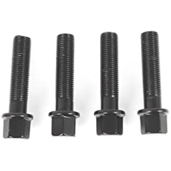 Skruesæt - OMP - M14X1.5 - 17mm nøgle - Sort farve - Universal pasform Svart