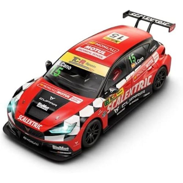 Scalextric Alkuperäinen kilpa-auto - Kolikkoauton mittakaava 1:32 (Cupra Leon Competition - Monlau) Flerfärgad
