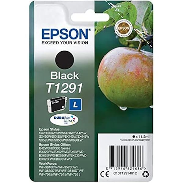 Blækpatron - EPSON - T1291 - Sort - Pigment - Generisk kompatibel
