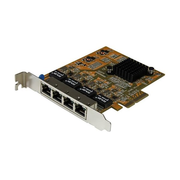 STARTECH PCI Express 4-porttinen Gigabit Ethernet -verkkokortti Realtek RTL8111G -piirisarjalla - PCIe GbE NIC -sovitin