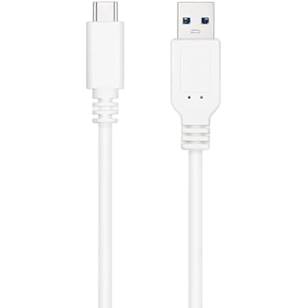 USB kabel - NANO KABEL - 10.01.4002-W - USB 3.1 Gen2 10 Gbps - USB-C han til USB-A han - 2 m