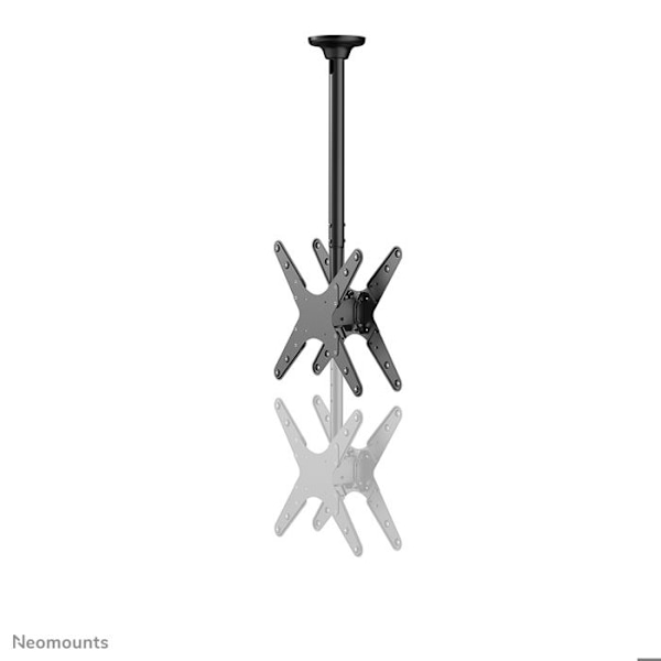 Katto-tuki - NEOMOUNTS - FPMA-C340DBL - 2 näyttöä jopa 75'' - Kallistus 25° - Kuorma 50 kg musta