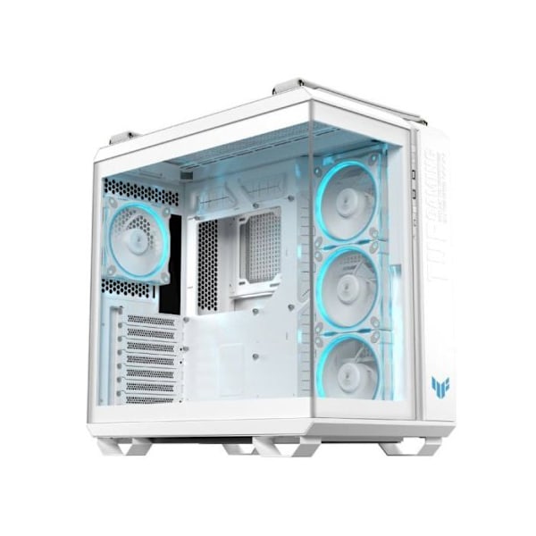 ASUS TUF GAMING GT502 HORIZON TG ARGB Keskitorni ATX Kaksinkertainen Lasi USB-C Valkoinen