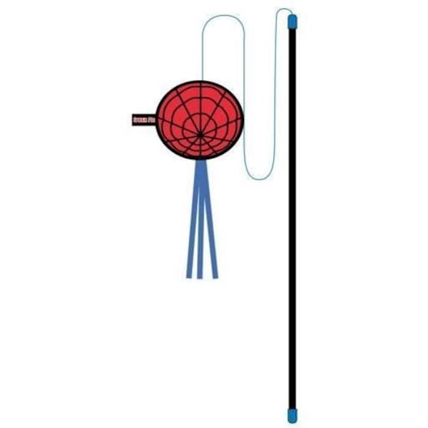 Baguette för katt - För Fan Husdjur - Spiderman - Mjuk tyg - 55x6.5x3 cm - Interaktiv leksak