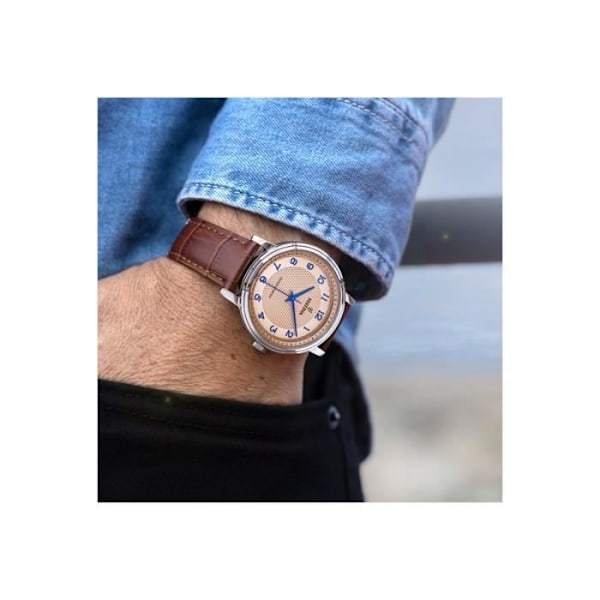 Ur - FESTINA - F20660/2 - Stål - Brun Læder - Solenergi Brun, Rosé, Blå