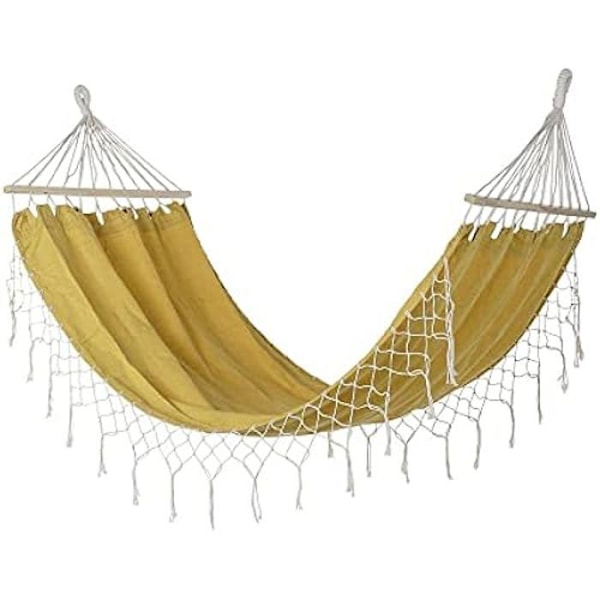Hamac - DKD Home Decor - Standard - Ocre - Bomull - 255 x 80 x 28 cm Ockra