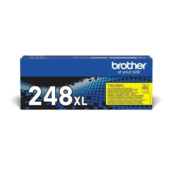 Gul blæk toner TN248XLY - BROTHER - Høj kapacitet - 2300 sider