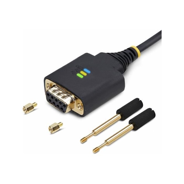 - StarTech.com - StarTech.com 3 jalan (1 m) USB-nollamodeemi-sarjasovitinkaapeli, vaihdettavat DB9-ruuvit/mutterit, COM-kiinnitys, USB