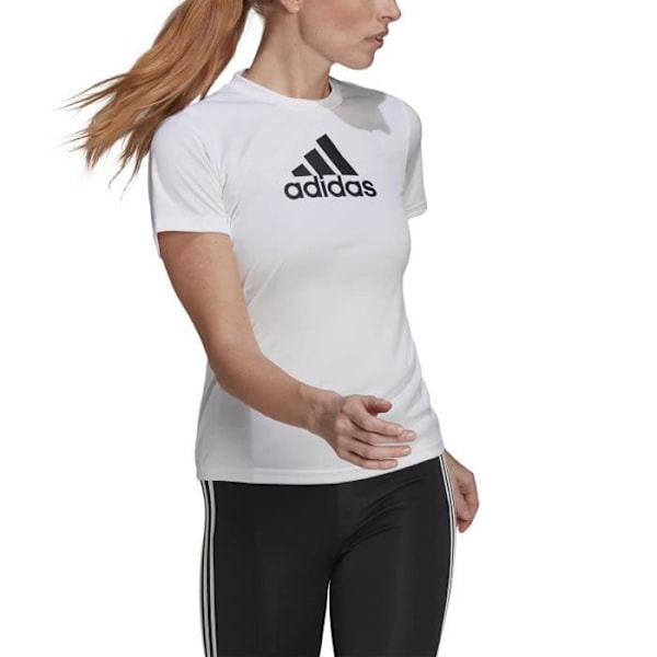 T-shirt - Adidas - Designed 2 Move - Vit - 100% polyester - Korta ärmar Vit S