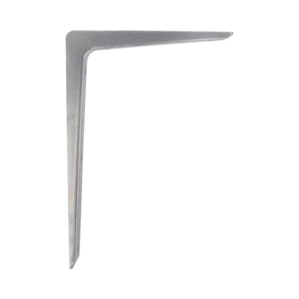Seinähyllyille tarkoitettu kulma - AMIG - Palomilla - Teräs - Harmaa - 250x200 mm Metallic Grå