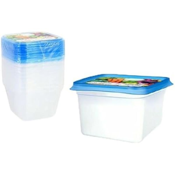 Lunchlådor - PRIVILEGE - Set med 9 - 550 ml - Flerfärgad - Mått 12x12x15 cm Flerfärgad