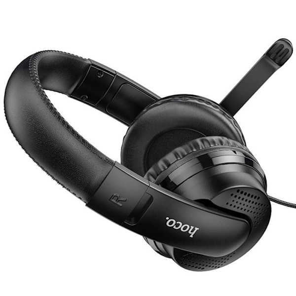 Kablede headset - Hoco - Magic Tour (W103) - Gaming - Sort - Indbygget mikrofon