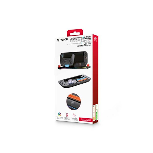 Ställ för laddning Dock'N Store RVB för 2 Joy-Con och Pro Controller Switch 2