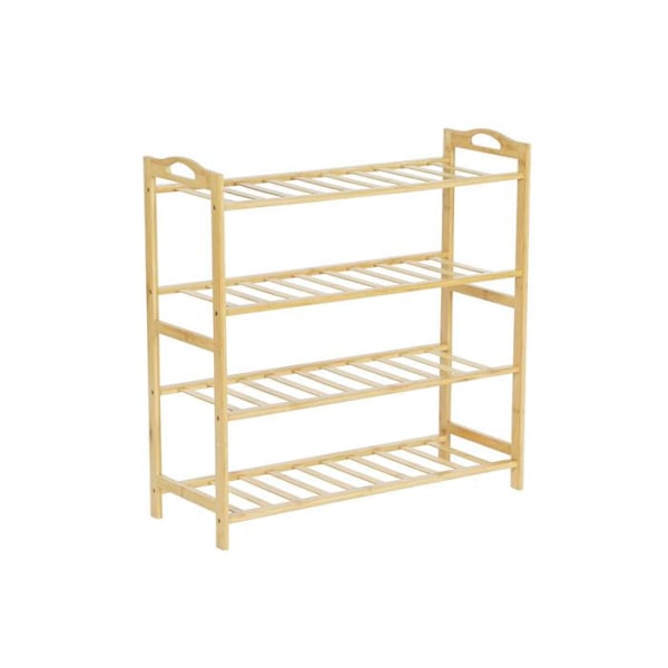 Skoskab med 4 bambushylder DKD Home Decor