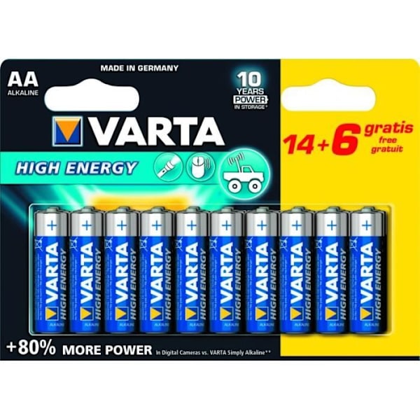 Paristot LR06 - AA - 1,5 V Varta High Energy x20