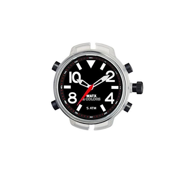 Klocka - WATX&COLORS - RWA3700R - Kvarts - Analog - Sportig Svart silver
