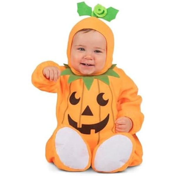 Förklädnad - VIVING - Little Pumpkin - Hatt - Jumpsuit - Tofflor Orange