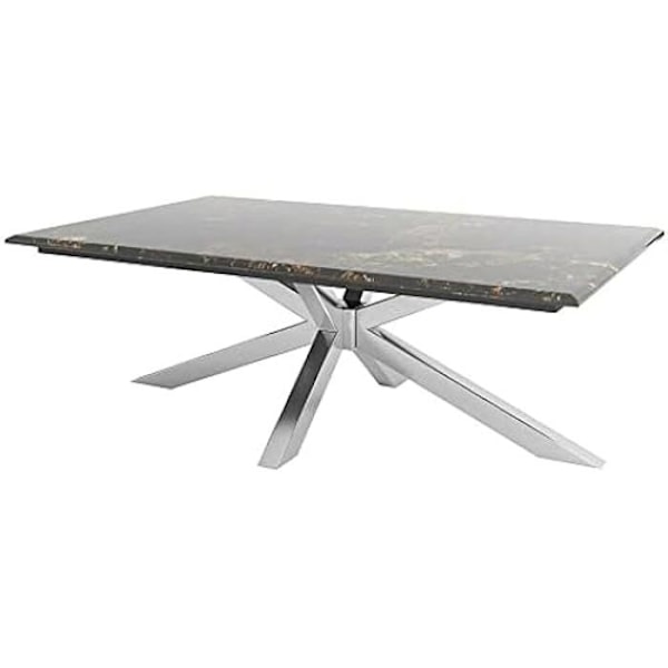 Sidobord - DKD HEMINNREDNING - Stålmarmor - 130 x 80 x 45 cm - Flerfärgad - Liten kompletterande möbel mångfärgad