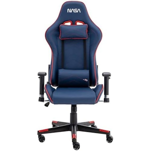 Stol - NASA - GAMER - Højdejusterbar - Med armlæn - Sort