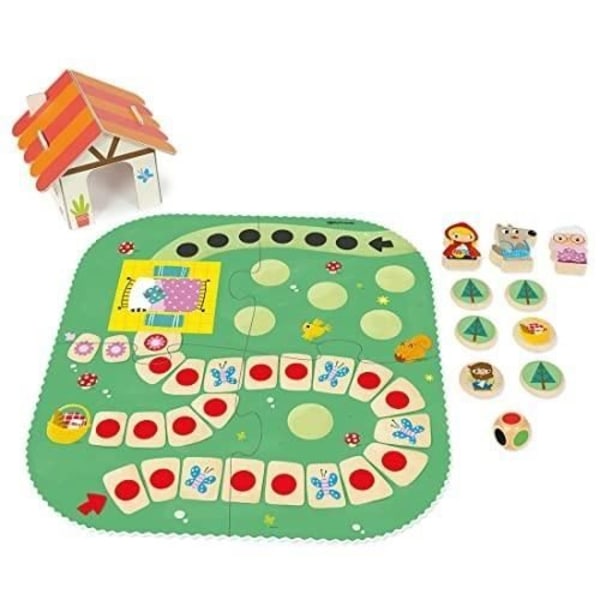 Disset Goula Rødhætte-brætspil til 2-årige