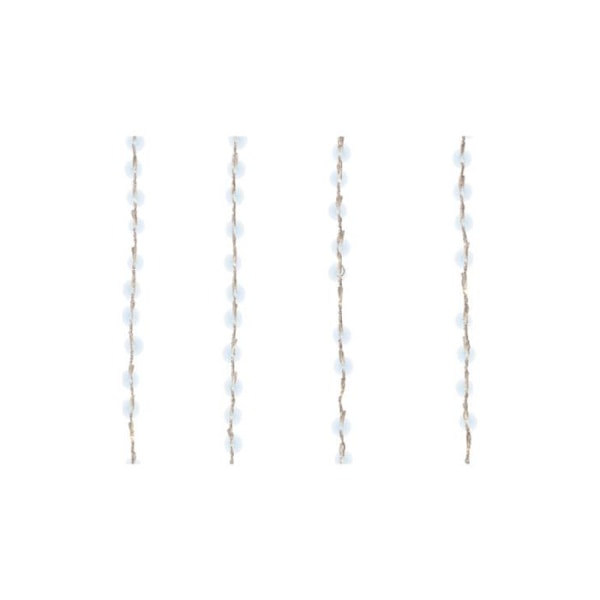 Balkong Led Gardin Utomhusanvändning - GENERISK - Kallljus Vit - 2x1m - 220 lysdioder Transparent