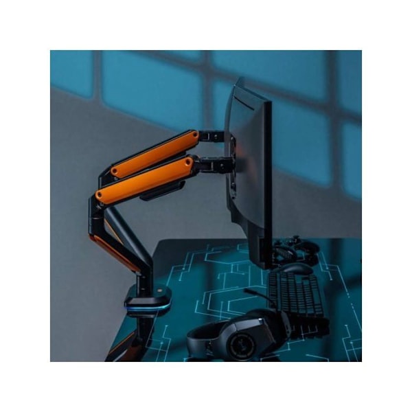 Aisens RGB-pelitukivarsi, käännettävä ja kallistettava näyttöä/TV:tä varten, 9 kg, 17" - 32", oranssi