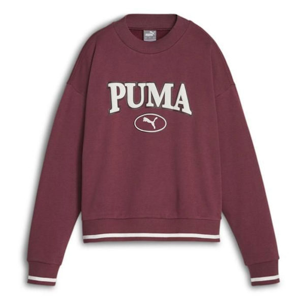 Naisten Sweatshirt - Puma - Squad Crew FL - Tumma Jasper - Pitkät Hihat - Klassinen Kaulus mörk jaspis jag