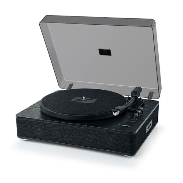 Muse MT-106 WB, Pladespiller i sort med 3 hastigheder 33/45/78 omdrejninger, Effekt 2x5W - Bluetooth, USB til afspilning og kodning sort