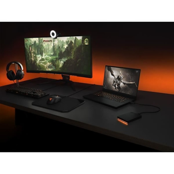 SEAGATE 2 TB FireCuda Gaming HDD + muokattava RGB -kiintolevy - Razer Chroma -yhteensopiva