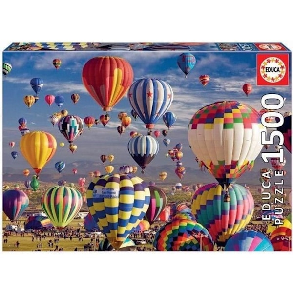 Puslespil - EDUCA - 1500 brikker - Flerfarvede luftballoner Flerfärgad