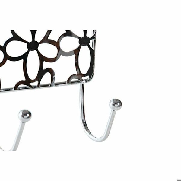 Klädhängare i metall i plast för dörrar DKD Home Decor silver-