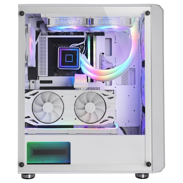 Gaming Kabinet ATX - Mars Gaming - MC-VAULT - 4 ARGB Blæsere - Mesh Panel - Tempereret Glas