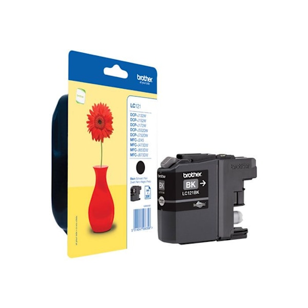 Brother LC-121 sort blækpatron - Standard kapacitet 300 sider