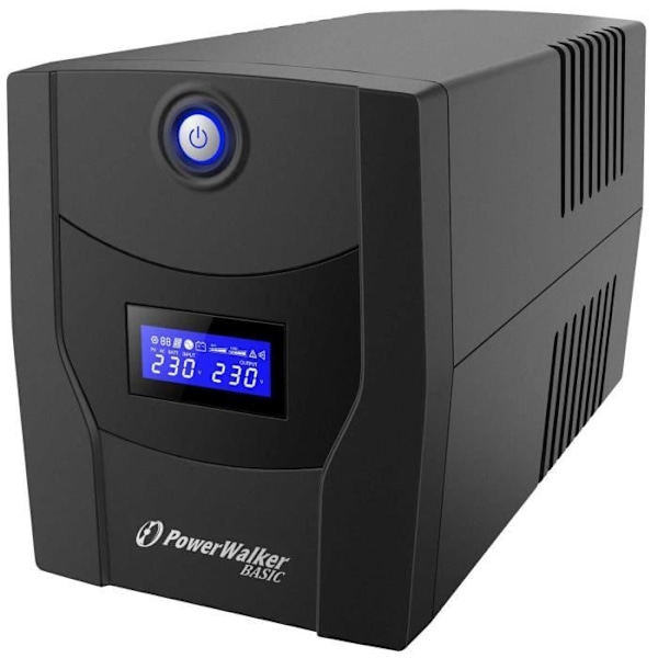 UPS - POWERWALKER - VI 1500 STL - Linjeinteraktiv - Automatisk spændingsregulator (AVR) - Type E Sort