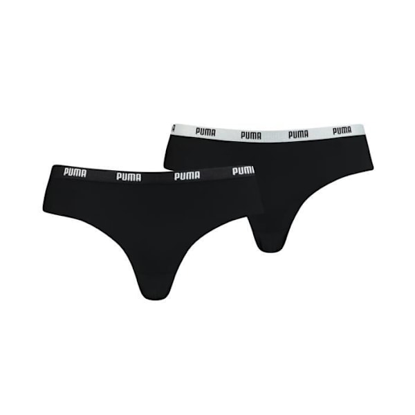 Puma damtrosor - enfärgade, 2-pack Svart S